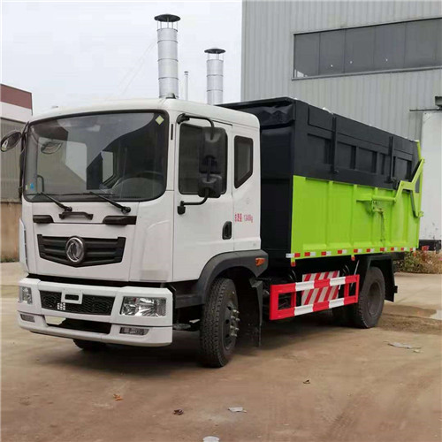 東風天然氣壓縮對接式垃圾車，是綠色環(huán)保首要車型 