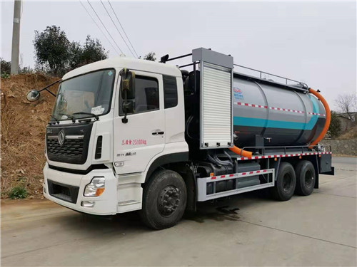 東風(fēng)天龍后八輪清洗吸污車，程力汽車、智享生活