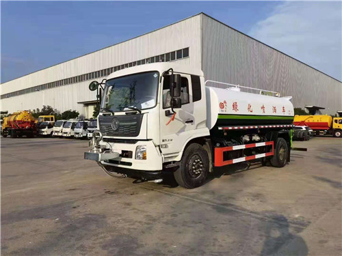 國(guó)六東風(fēng)天錦14立方灑水車可以選裝萬向電動(dòng)灑水炮圖片展示