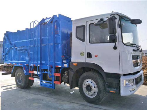 東風(fēng)多利卡D9側(cè)裝壓縮式垃圾車(chē)圖片